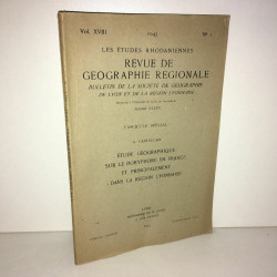 LES ETUDES RHODANIENNES revue de GEOGRAPHIE REGIONALE LYON n 1 de...