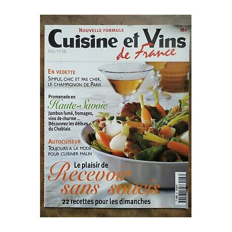 Cuisine et Vins de France Nº 66 Mars 2000