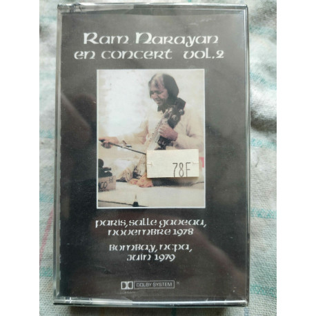 Ram Narayan en concert Vol 2 Cassette Audio-K7 NEUVE SOUS BLISTER
