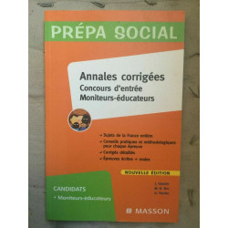 Prépa social Annales corrigées masson