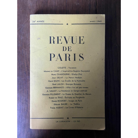 Revue de Paris 56e année Mars 1949