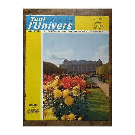 Tout l'Univers Nº 102 hachette 25 Septembre au 2 Octobre 1965