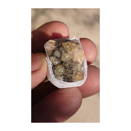Cerusite sur barytine et galène BCG6 27gr 33mmx23mm