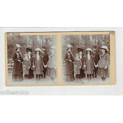 Vue Stéréoscopique Stéréo BELGIQUE Bruxelles Fontaine place Brouckère