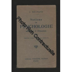 Notions de psychologie appliquee a l'education