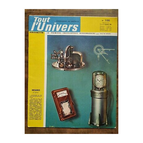 Tout l'Univers Nº 100 hachette 11 au 18 Septembre 1965