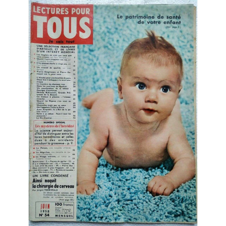 LECTURES POUR TOUS 54 juin 1958