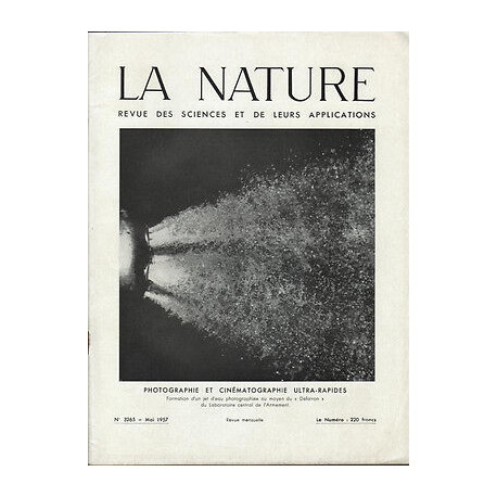 LA NATURE n3265 PHOTOGRAPHIE ULTRA-RAPIDES