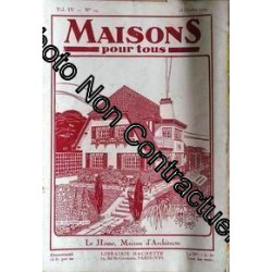 Maisons Et Interieurs Pour Tous N° 29 Du 15/10/1929 - Le Home...