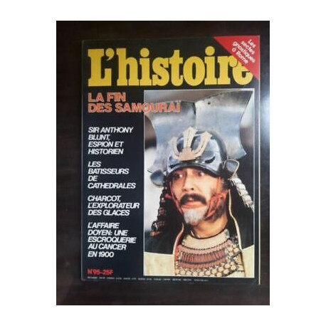 L'histoire Nº 95 La Fin des samouraï décembre 1986