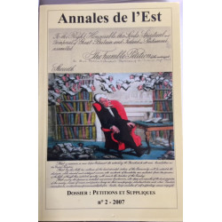 ANNALES DE L'EST - DOSSIER: PETITIONS ET SUPPLIQUES 6ème SERIE -...