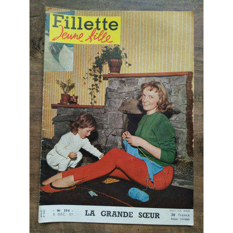 Fillette jeune fille n594 5 Décembre 1957