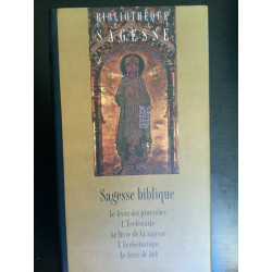 Bibliotheque de la sagesse Sagess biblique France loisirs
