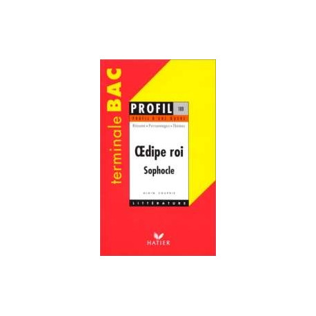 Oedipe Roi (entre 430 Et 420 Av J-c) Sophocle