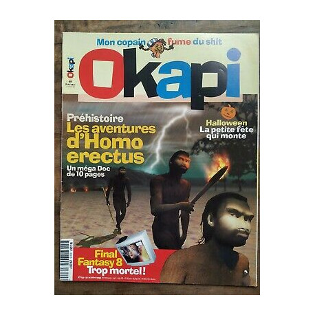 Okapi Nº659 Les aventures d'Homo erectus Octobre 1999
