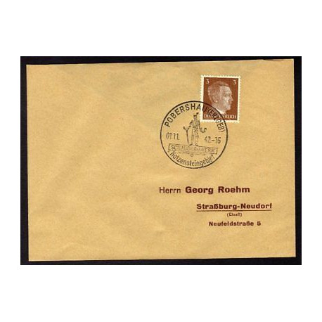 Allemagne n 706 Yv. cachet WW2 POBERSHAU Erzgen Timbre Allemand Mi 782