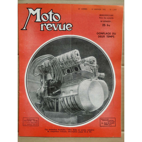 Moto Revue n 1068 Gonflage du deux temps 19 Janvier 1952