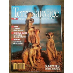 Terre Sauvage Nº 6 Avril 1987 suricates Le gang de Kwang