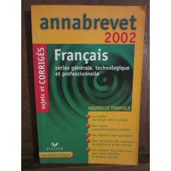Cécile de cazanove Antonia gasquez Annabrevet 2002 Français Hatier...
