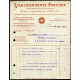 3 Factures Docs ETABLISSEMENTS PORCHER Fonderie Emaillerie Usine...