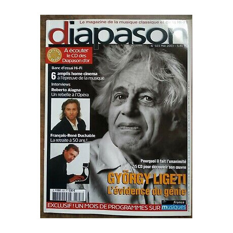 diapason Le Magazine de la Musique Classique et de la Hifi Nº503...