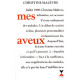 Mes aveux