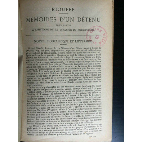 Ripuffe Mémoires d'un détenu
