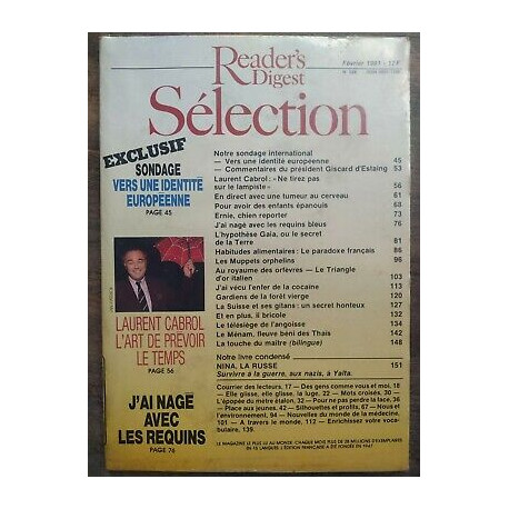 Reader's Digest Sélection Nº 528 Février 1991