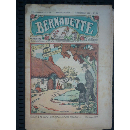 Bernadette Nouvelle Série n358 Laurette et françoise 8 Novembre 1936