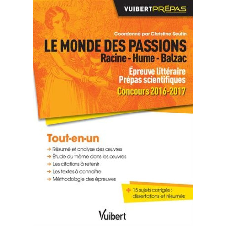 Le monde des passions - Racine - Hume - Balzac - Épreuve...