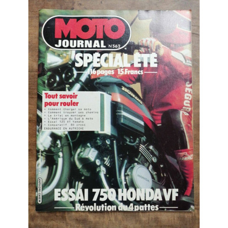 Moto Journal Nº 562 24 Juillet 1982
