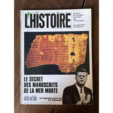 L'Histoire N161 Le secret des manuscrits de la mer morte