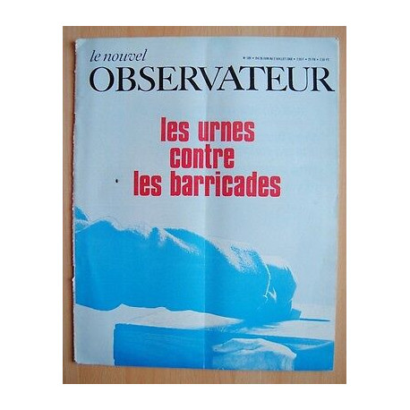 Le Nouvel Observateur n189 Urnes contre Barricades