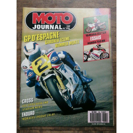 Moto Journal Nº 795 30 Avril 1987