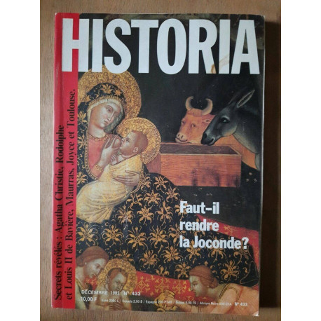 Historia Nº 433 faut il Rendre La joconde Decembre 1982