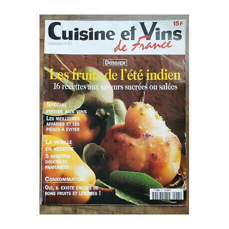 Cuisine et Vins de France Nº 61 Septembre 1999