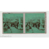 Vue Stéréoscopique Stéréo ROME Forum romain Maisons des Vestales 1910