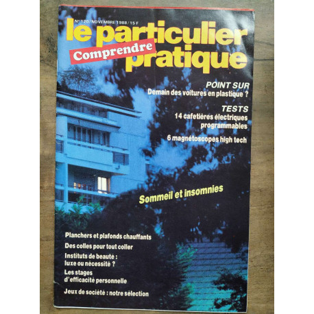 Le Particulier Pratique n120 Novembre 1988