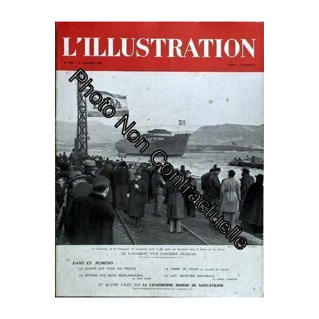 Illustration (L') N° 5160 Du 31/01/1942 - Le Lancement D'un...