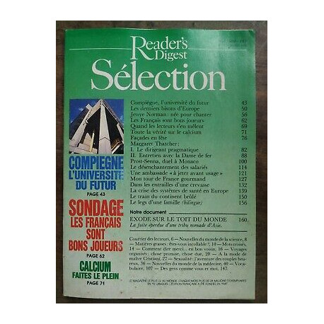 Reader's Digest Sélection Nº 507 Mai 1989