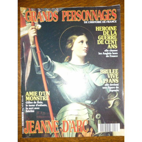 Grands Personnages de l'Histoire de France n3 Jeanne d'arc