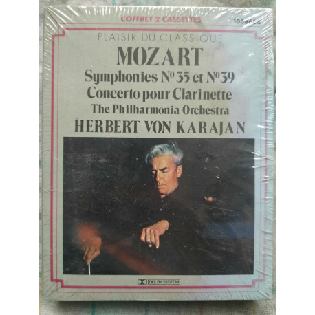 mozart Symphonies n35 et n39 Herbert Von karajan 2x Cassettes...
