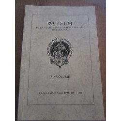 Bulletin de la Société d'Histoire Naturelle de colmar 61è volume 91 92