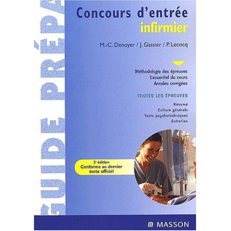 Concours d'entrée infirmier