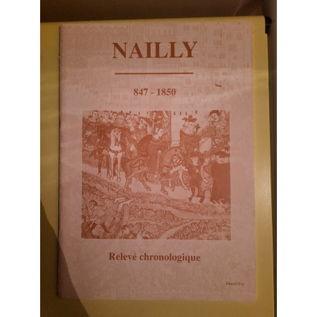 Nailly 847 1850 Relevé chronologique 1991