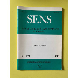 Sens n189 Juifs et chrétiens dans le monde aujourd'hui Juin 1994