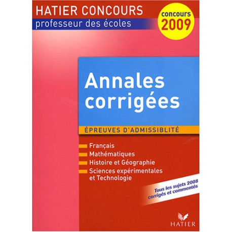Annales corrigées CRPE Session 2008 : Epreuves d'admissibilité
