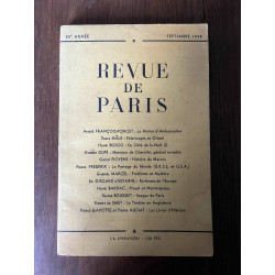 Revue de Paris 55e année Septembre 1948