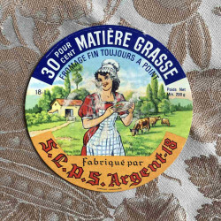 Fromage fin toujours a point fabrique par S.L.P.S. Argent-18