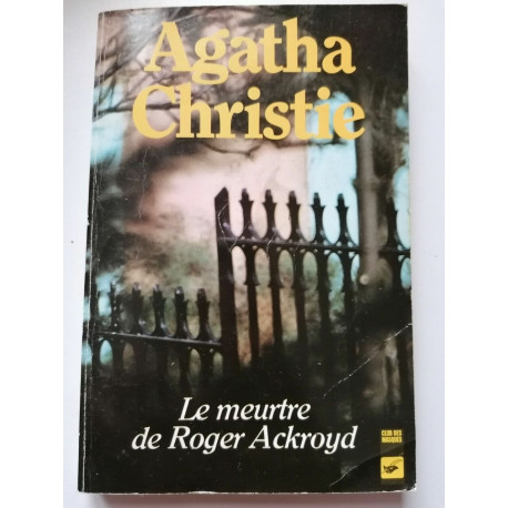 Le Meurtre de Roger Ackroyd Club des masques